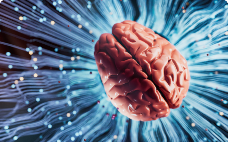 Neural network concept illustration